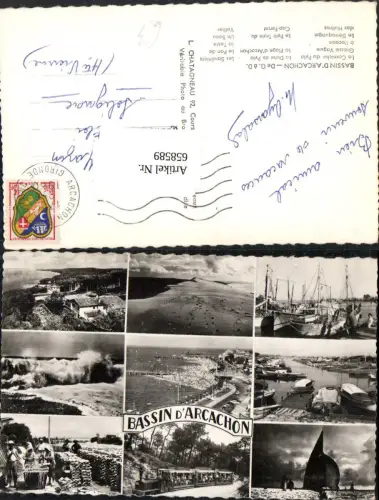 658589,Mehrbild Ak Bassin d Arcachon Schiffe Boote France