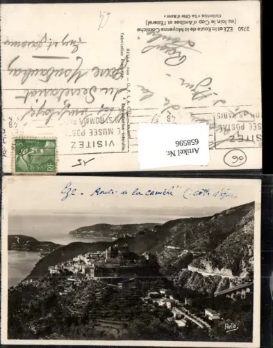658596,Eze et la Route de la Moyenne Corniche France