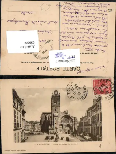 658606,Toulouse Place et Eglise St Etienne Kirche France