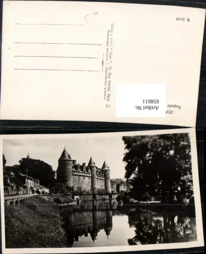 658611,Josselin Morbihan Facade occidentale du chateau Schloss France