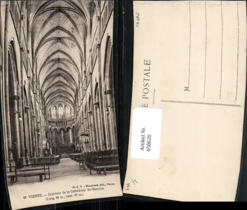 658620,Vienne Interieur de la Cathedrale St-Maurice Innen France
