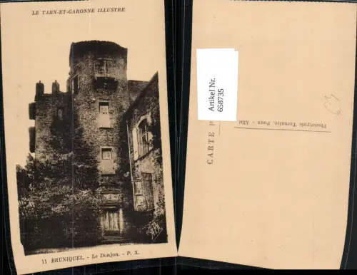 658735,Bruniquel Le Donjon Le Tarn-et-Garonne Illustre France