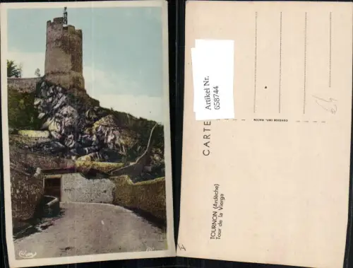 658744,Tournon Ardeche Tour de la Vierge France