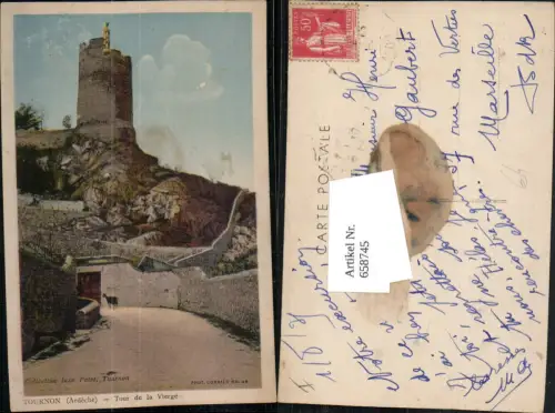 658745,Tournon Ardeche Tour de la Vierge France