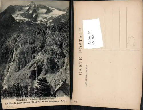 658746,Dauphine Saint-Christophe La tete de Lauranoure et ses cascades France