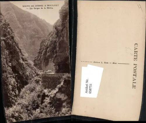658751,Route de Sospel a Moulinet Les Gorges de la Bevera France