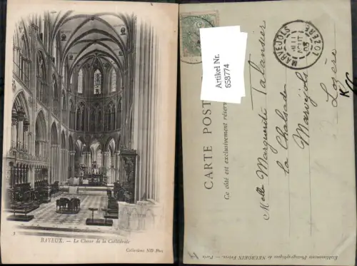 658774,Bayeux Le Choeur de la Cathedrale France