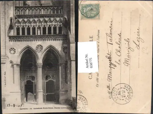 658775,Bayeux Cathedrale Notre-Dame Porche lateral France