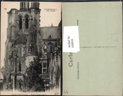 658818,Cathedrale de Laon Abside Saint-Joseph France
