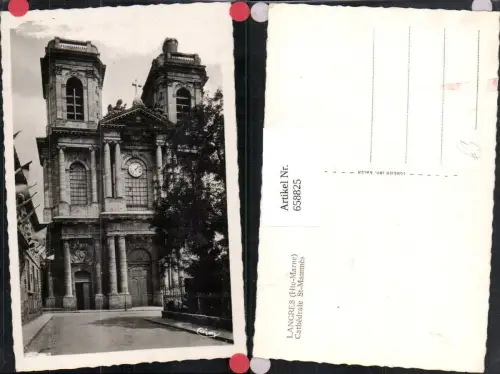658825,Foto Ak Langres Hte-Marne Cathedrale St Mammes France