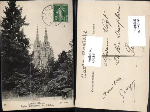 658845,Lepine Marne Eglise Notre-Dame les Fleches Kirche France