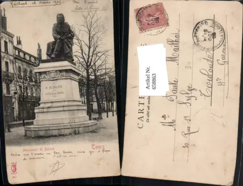 658863,Tours Monument de Balzac France