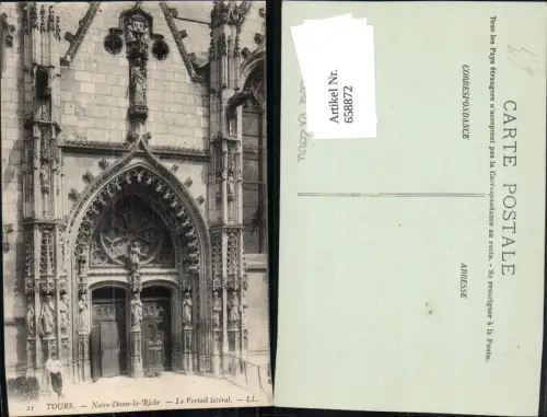 658872,Tours Notre-Dame-la-Riche Le Portail lateral France