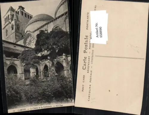 658890,Cahors Le Cloitre et la Cathedrale France