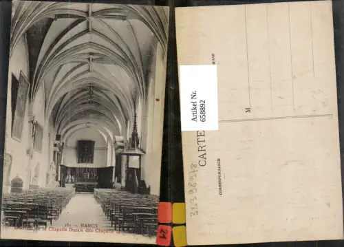 658892,Nancy Interieur de la Chapelle Ducale dite Chapelle des Core France