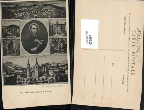 658897,Mehrbild Ak Souvenir de La Louvesc France