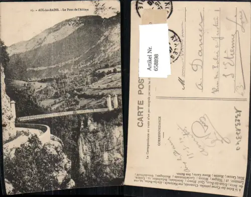 658898,Aix-les-Bains Le Pont de l Abime France