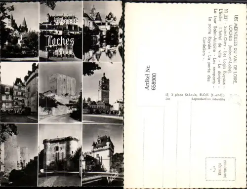 658900,Mehrbild Ak Loches Indre-et-Loire Saint-Ours Les Logis Royaux France