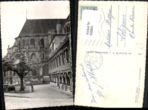 658902,Foto Ak Noyon Oise La cathedrale et la bibliotheque France