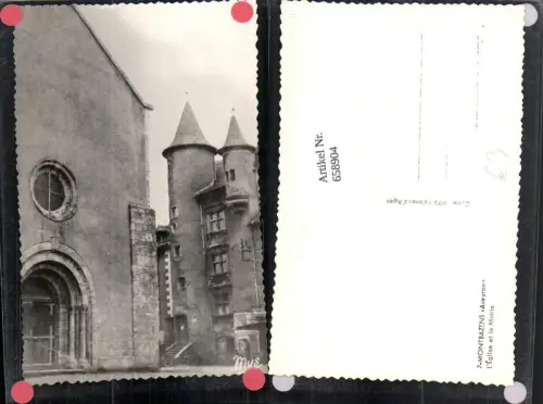 658904,Foto Ak Montbazens Aveyron L Eglise et la Mairie France