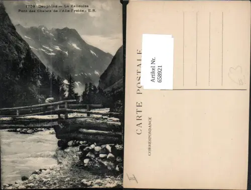658921,Dauphine La Vallouise Pont des Chalets de l Aile Froide France