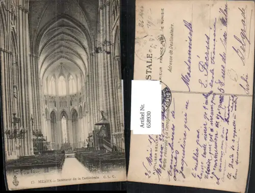658930,Meaux Interieur de la Cathedrale France