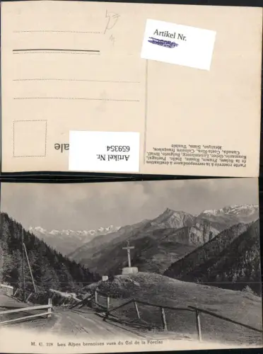 659354,Les Alpes bernoises vues du Col de la Forclaz Kreuz France
