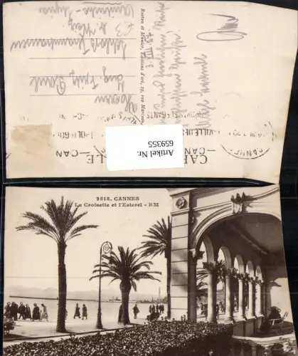 659355,Cannes La Croisette et l Esterel Palmen France