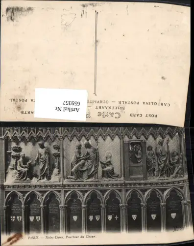 659357,Paris Notre-Dame Pourtour du Choeur France