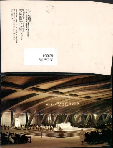659364,Lourdes Messe Pontificale a la Basilique St Pie X France