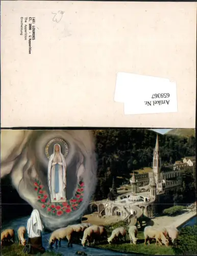 659367,Fotomontage Lourdes L Apparition Erscheinung France