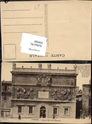 659369,Avignon Ancien Hotel des Monnaies France