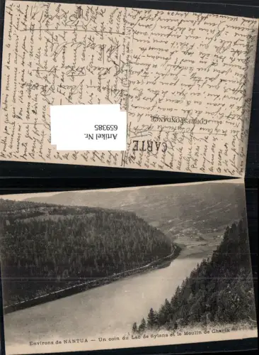 659385,Environs de Nantua Un coin du Lac de Sylans et le Moulin de Charix France