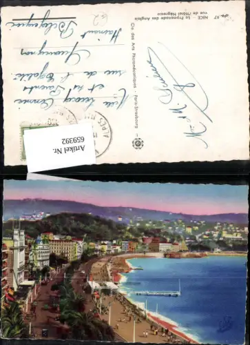 659392,Nice Nizza La Promenade des Anglais vue de l Hotel Negresco France