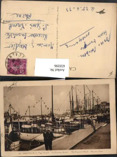 659396,Deauville la Plage Fleurie Le Nouveau Bassin Hafen Schiffe Boote France