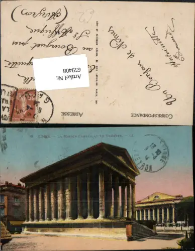 659408,Nimes La Maison Carree et le Theatre Theater France