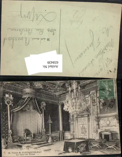 659439,Palais de Fontainebleau La Salle du Trone Luster Interieur Schloss France