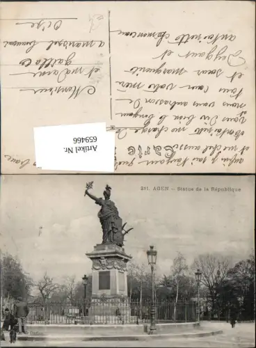 659466,Agen Statue de la Republique France