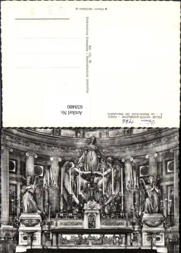 659480,Eglise Sainte-Madeleine Paris Le Maitre-Autel de Marochetti France