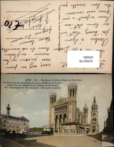 659481,Lyon Basilique de Notre-Dame de Fourviere France