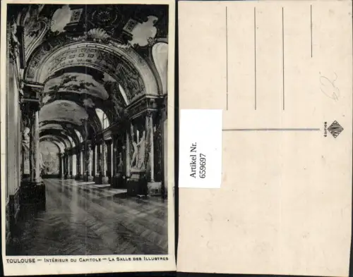 659697,Toulouse Interieur du Capitole La Salle des Illustres France