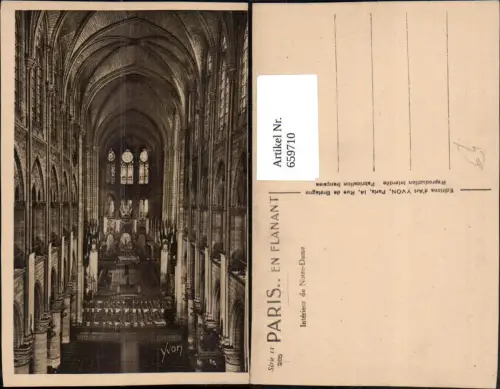 659710,Paris Interieur de Notre-Dame France