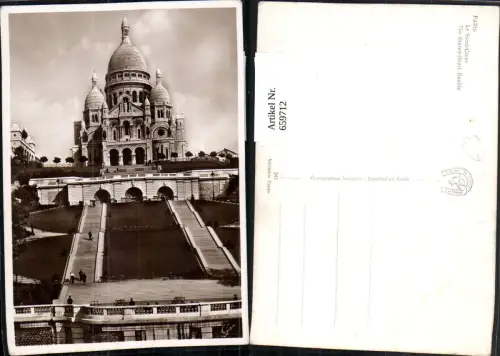659712,Paris Le Sacre-Coeur The Sacred-Heart Basilic France