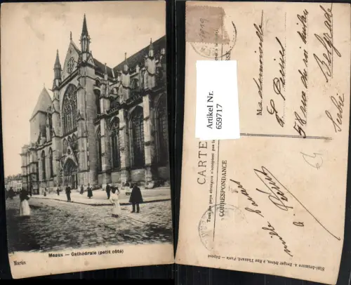 659717,Meaux Cathedrale petit cote France