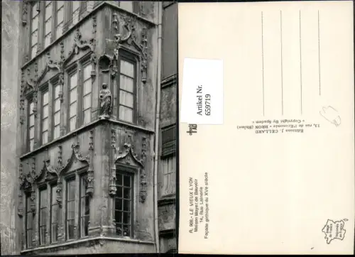 659719,Le Vieux Lyon Maison Mayet de Beauvoir Facade gothique France