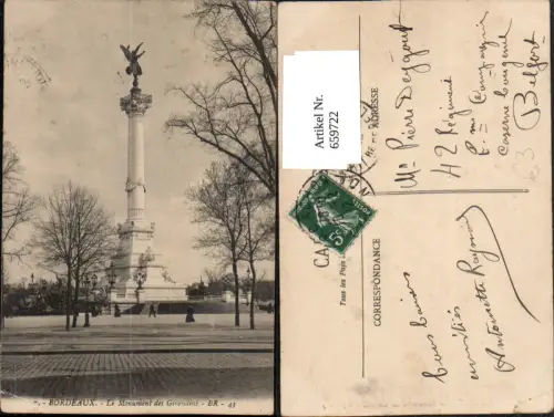 659722,Bordeaux Le Monument des Girondins France