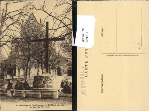 659731,Pelerinage de Ste-Germaine Pibrac La Croix de Jerusalem Kreuz France
