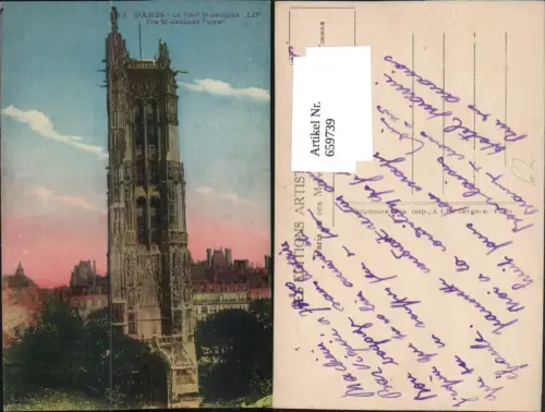 659739,Paris La Tour St Jacques France