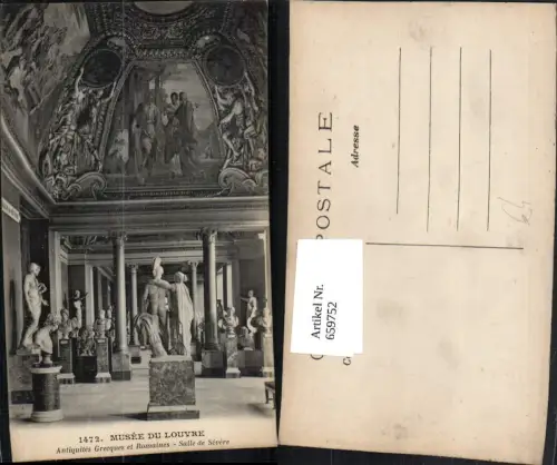659752,Musee du Louvre Antiquites Grecques et Romaines Salle de Severe France