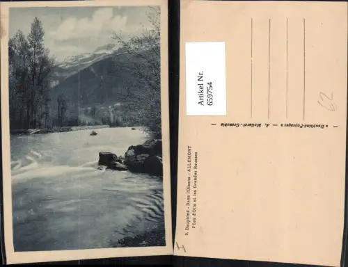 659754,Dauphine Dans l Oisans Allemont l Eau d Olle et les Grandes Rousses France